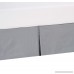 Queen Wrinkle Resistant Tailored Drop Pleated Microfiber Bed Skirt Gray - B077MTRBVB