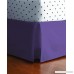 SRP Bedding Real 350 Thread Count Split Corner Bed Skirt/Dust Ruffle King Size Solid Purple 16 inches Drop Egyptian Cotton Quality Wrinkle & Fade Resistant - B01GIPTB5U