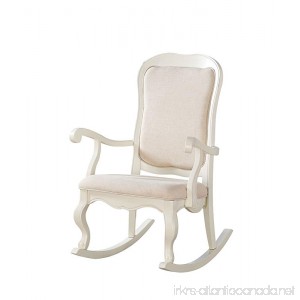 Acme Furniture 59388 Sharan Rocking Chair Antique white - B01HHUG7A2