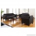 Alera ALERL23LS10B Reception Lounge Series Club Chair Black/Black Leather - B009NKTA2M