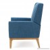 Archibald | Mid Century Modern Fabric Accent Chair | in Blue - B01LX9BEXU