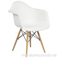 Best Choice Products Eames Style Armchair Mid Century Modern Molded Plastic Shell Arm Chair - B01AHC9HJU