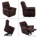 BONZY Lift Recliner Chair Power Lift Chair with Gentle Motor Long Hair Micro Fiber - Chocolate - B07CTL8TXN