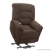 Coaster Casual Chenille Fabric Upholstered Power Lift Recliner Taupe - B018FNA774