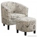 Coaster Transitional Vintage French Accent Chair with Ottoman - B00GAAWXG8