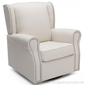 Delta Children Middleton Upholstered Glider Swivel Rocker Chair Cream - B07B8W2DJQ