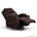 Esright Massage Recliner Chair Heated PU Leather Ergonomic Lounge 360 Degree Swivel (Espresso) - B076QCTWZL