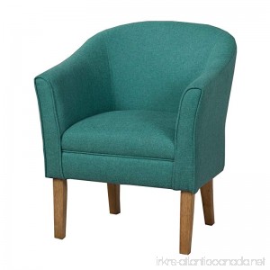 HomePop K6859-F1550 Chunky Textured Accent Chair Living Room Furniture Medium Teal - B00R4ZL4P4