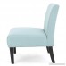 Kendal Light Blue Fabric Accent Chair (Set of 2) - B01N7EKQPN