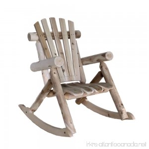 Lakeland Mills Cedar Log Rocking Chair Natural - B00004S9J8