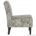 Linon Coco Accent Chair Gray Damask - B00L3F1G9K