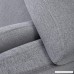Lohoms Modern Accent Fabric Chair Single Sofa Comfy Upholstered Arm Chair Living Room Furniture Grey - B07FD9B91V