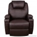 MAGIC UNION Power Lift Heated Vibrating Electric Massage Recliner Chair with Remote- Brown - B01LZIIAR2