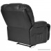 Massage Recliner Chair with Heat and Vibrating Gentleshower Full Body Leather Massage Chair with Control Black Sofa Chair Recliner for Living Room - B0785P248Z