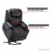 Mcombo Electric Power Lift Massage Sofa Recliner Heated Chair Lounge w/Remote Control USB Charging Ports 7040 (Black) - B0787Y17P2