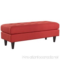 Modway EEI-2138-ATO Empress Mid-Century Modern Upholstered Fabric Medium Bench  49" Atomic Red Orange - B01HIX1JWO