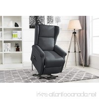 Power Recliner Chair  Lift Chairs  Linen Living Room Reclining Armchair (Dark Grey) - B079PHTTWD