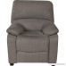 Relaxzen USB Charging Contemporary Kids Recliner with Storage Arms Gray - B0765J1ZF7