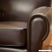 Ridgemark Brown Leather Club Chair - B005FF9X12