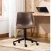 Roundhill Furniture OF1012BR Cesena Faux Leather 360 Swivel Air Lift Office Chair Brown - B075ZYLZK6