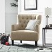 Stone & Beam Decatur Modern Tufted Accent Chair 32 W Chair Oatmeal - B071W5V75T