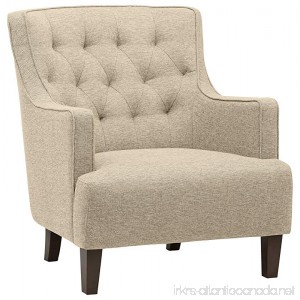 Stone & Beam Decatur Modern Tufted Accent Chair 32 W Chair Oatmeal - B071W5V75T