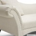 Baxton Studio Phoebe Linen Modern Chaise Lounge Beige - B00B3U25S6