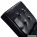 Chair Armless Chaise Lounge Leather Furniture Living Room Black - B074YGXYXK