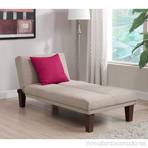 Contemporary Chaise Lounge - Seat Couch Sleeper Indoor Home Furniture Living Room Bedroom Guest Relaxation - B01M9J52DJ
