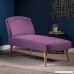 Jolie Mid Century Modern Purple Fabric Chaise Lounge - B0787Y12RG