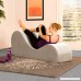 Liberator Chaise Lounge Yoga Chair - Champagne Micro-velvet - B072NFW7FF