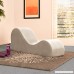 Liberator Chaise Lounge Yoga Chair - Champagne Micro-velvet - B072NFW7FF