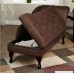 Modern Storage Chaise Lounge Chair - This Tufted Cushions is Microfiber Upholstered - Perfect For Your Living Room Bedroom or Any Space in Your Home - Satisfaction Guaranteed! (Chocolate) - B015N1H31E