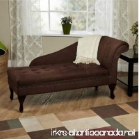 Modern Storage Chaise Lounge Chair - This Tufted Cushions is Microfiber Upholstered - Perfect For Your Living Room  Bedroom  or Any Space in Your Home - Satisfaction Guaranteed! (Chocolate) - B015N1H31E