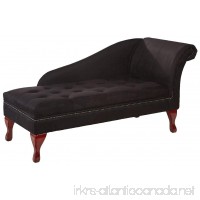 This Sofa Lounge Chaise with Extra Storage is made of Modern Black Microfiber. This Loveseat Sleeper Bench is Perfect as Indoor Reading Chair for Bedroom guest room or Family Front Living Room - B01FR7COSQ