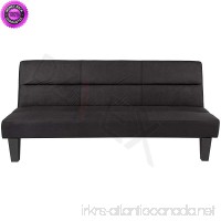 DzVeX Microfiber Futon Folding Couch Sofa (Black) And full size futon fraame and mattress set futon frame and mattress set cheap futons queen size futon frame and mattress set And queen futon - B07CM7GBYS