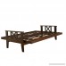 Full Size Montreal Espresso Futon Frame only Hardwood Sofa to Bed Choice to add Drawers (Frame only) - B06XJGZ4M5