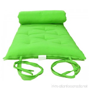 Brand New Lime Traditional Japanese Floor Futon Mattresses 3thick X 30wide X 80long Foldable Cushion Mats Yoga Meditaion. - B00UGNEUL6