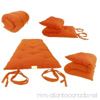 Brand New Orange Traditional Japanese Floor Futon Mattresses 3thick X 30wide X 80long Foldable Cushion Mats Yoga Meditaion. - B00UGFQT9A