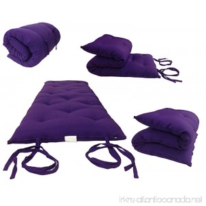 Brand New Purple Traditional Japanese Floor Futon Mattresses Foldable Cushion Mats Yoga Meditaion. - B003VR1AUI