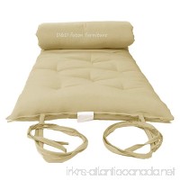 Brand New Tan Traditional Japanese Floor Futon Mattresses  Foldable Cushion Mats  Yoga  Meditaion. - B003VQTX44
