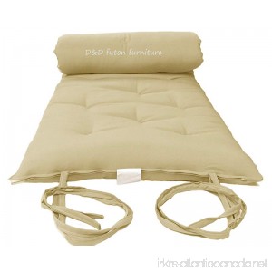 Brand New Tan Traditional Japanese Floor Futon Mattresses Foldable Cushion Mats Yoga Meditaion. - B003VQTX44
