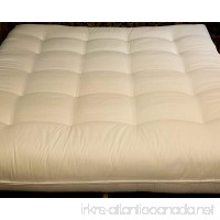 Cotton Cloud Natural Beds and Furniture Full Size Lovejoy Futon Mattress (natural cotton  eco-valley wool  luxury foam) - B00LU0GCBA