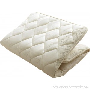 EMOOR Made in Japan 50% French Wool and 50% Polyester Japanese Futon Mattress LEAVEL Twin-long Size - B0065FW69C