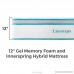 LINENSPA 12 Inch Gel Memory Foam Hybrid Mattress - Ultra Plush - Individually Encased Coils - Sleeps Cooler Than Regular Memory Foam - Edge Support - Quilted Foam Cover - Queen - B0763T9YNL