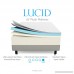 LUCID 16 Inch Plush Gel Memory Foam and Latex Mattress - Four-Layer - Infused with Bamboo Charcoal - Natural Latex and CertiPUR-US Certified Foam - 10-Year Warranty - King - B0088YVDP6