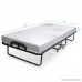 Milliard Diplomat Folding Bed – Cot Size - with Luxurious Memory Foam Mattress and a Super Strong Sturdy Frame – 75” x 31 - B07C382WJ2