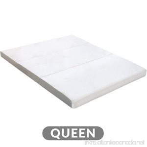 Milliard Tri Folding Mattress | Ultra Soft Washable Cover | Queen 78 x 58 x 4 - B00W67PCTE