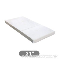 Milliard Tri Folding Mattress  with Ultra Soft Removable Cover and Non-Slip Bottom (75" x 31") - B01FMYFASA
