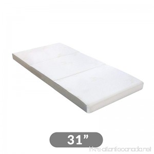Milliard Tri Folding Mattress with Ultra Soft Removable Cover and Non-Slip Bottom (75 x 31) - B01FMYFASA